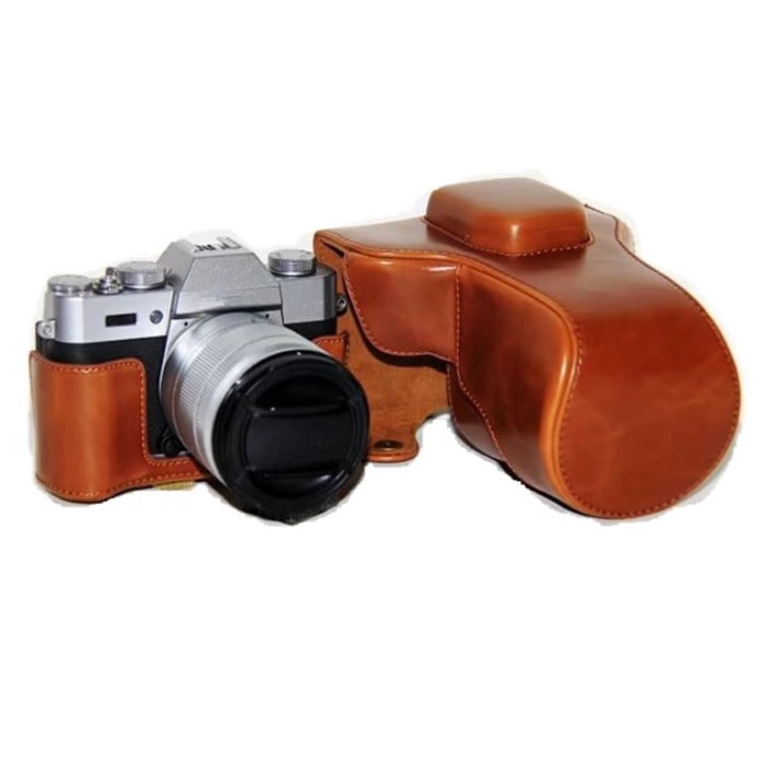 LEATHER BAG FUJIFILM X-T100 XT100 / LEATHER CASE FUJIFILM X-T100 XT100