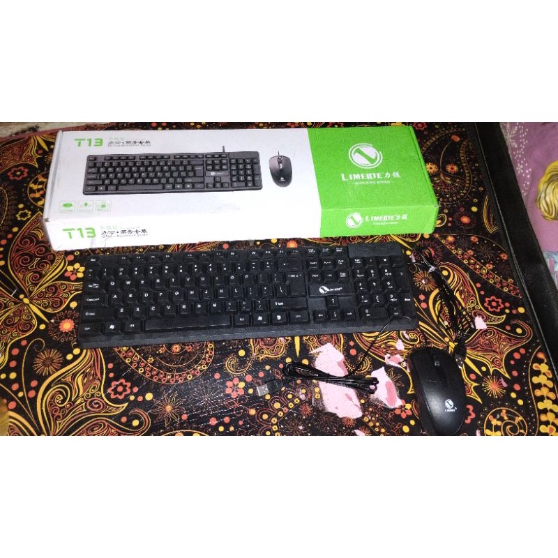 LIMEIDE KEYBOARD + MOUSE ORI BARU