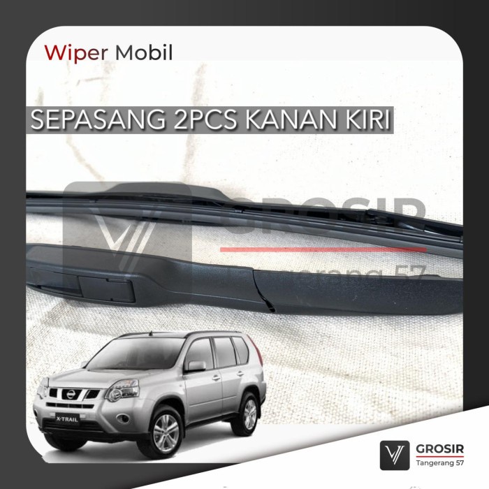 Nissan Xtrail T31 Wiper Hybrid / Wiper Xtrail T31 Hybrid 2 Pcs Kode Br06