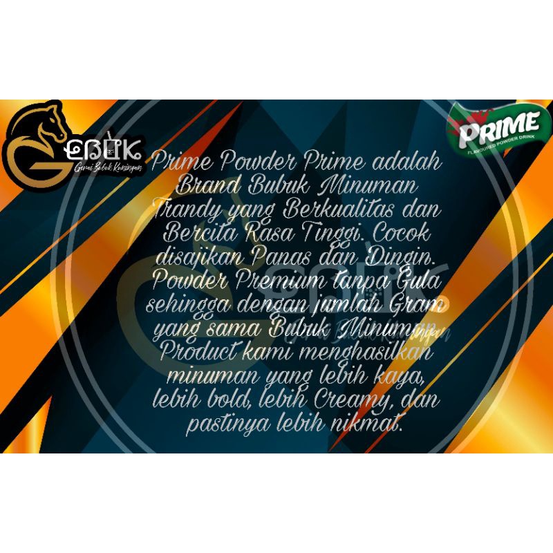 

Serbuk Powder Prime Rasa Avocado / Kualitas