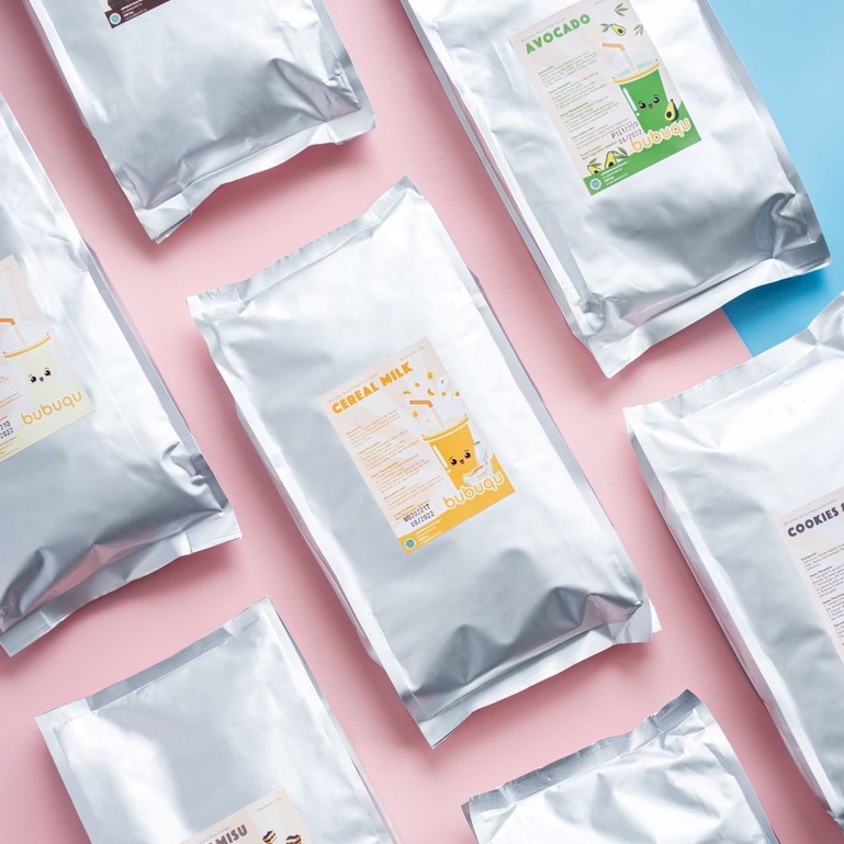 

Pandan Latte Powder Drink Bubuqu 1 Kg - Bubuk Numan Pandan Susu