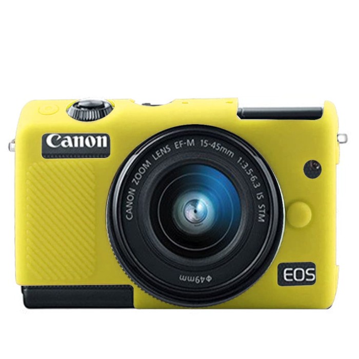 SILICONE CANON EOS M100 SILIKON CASE SILICON KAMERA MIRRORLESS KUNING