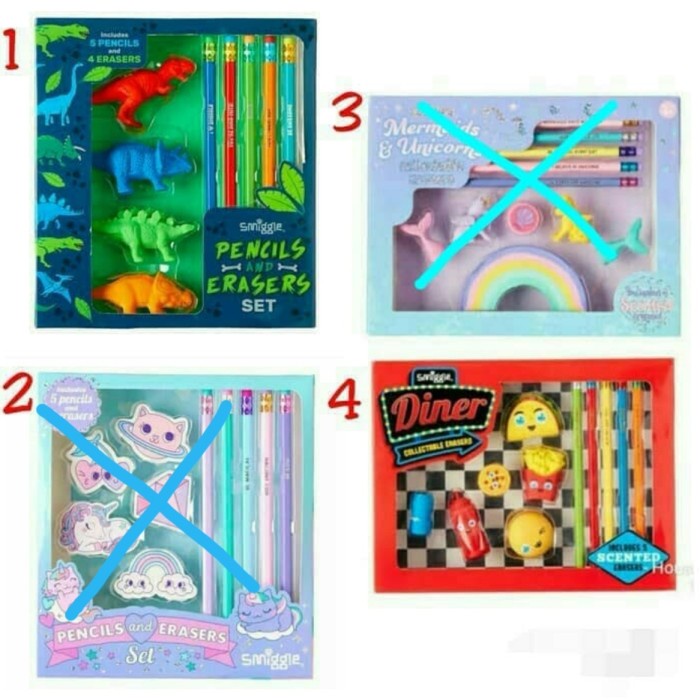 

Aurealia Smiggle Collectable Eraser Box Mermaid Unicorn Diner