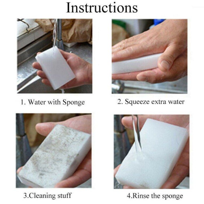 

Aurealia 10 Pak Spons Pembersih Ajaib Busa Melamin Penghapus Noda Penghapus