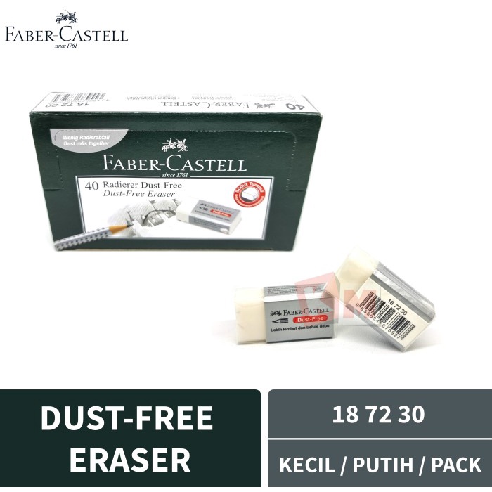 

Aurealia Penghapus Faber-Castell Kecil Putih Dust Free 18 72 30 187230 / Pack
