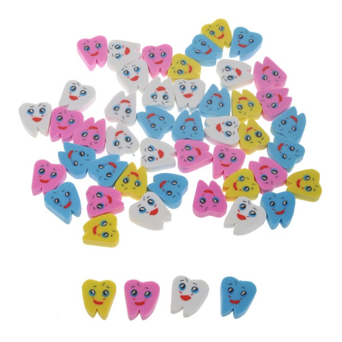 

Aurealia 50Pcs Penghapus Karet Bentuk Molar Untuk Dokter Gigi