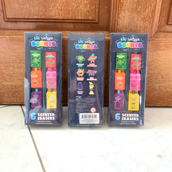 

Aurealia Smiggle 6 Scented Erasers