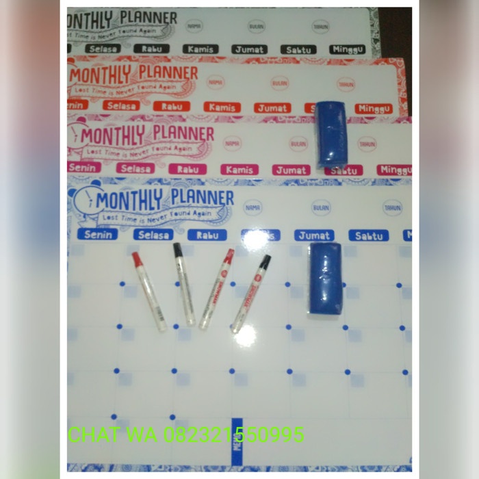 

Aurealia Paket Hemat 4 Schedule Board + 2 Spidol + 2 Penghapus