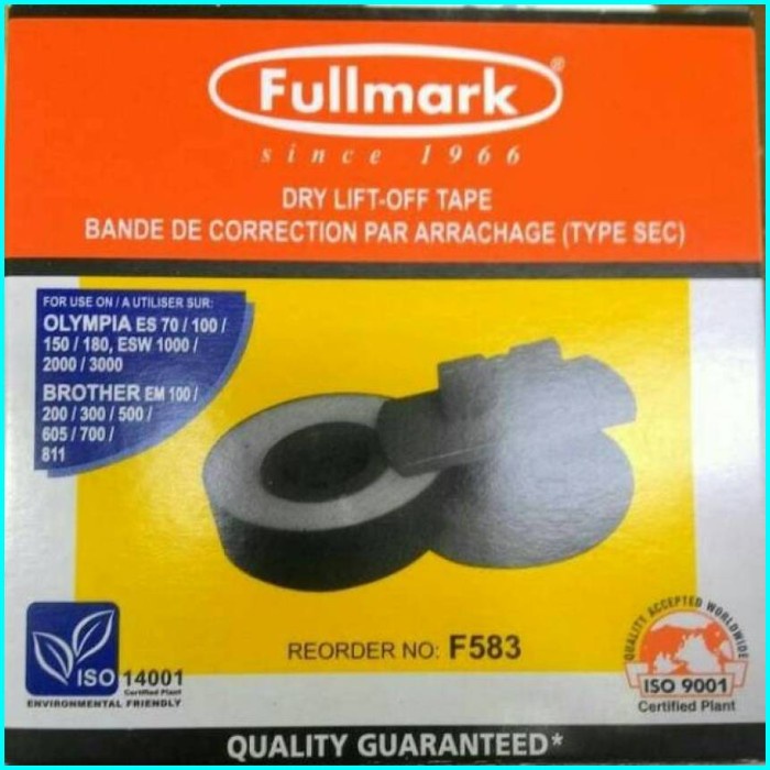 

Aurealia Penghapus Pita Mesin Tik / Lift Brother Fullmark Off