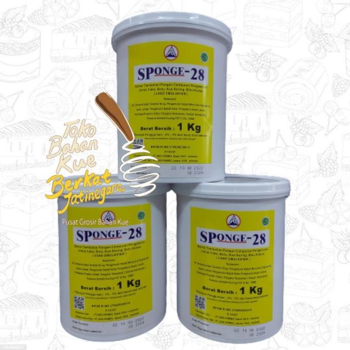 

SPONGE 28 KEMASAN 1 KG / CAKE EMULSIFIER / PENGEMBANG KUE / SP 28