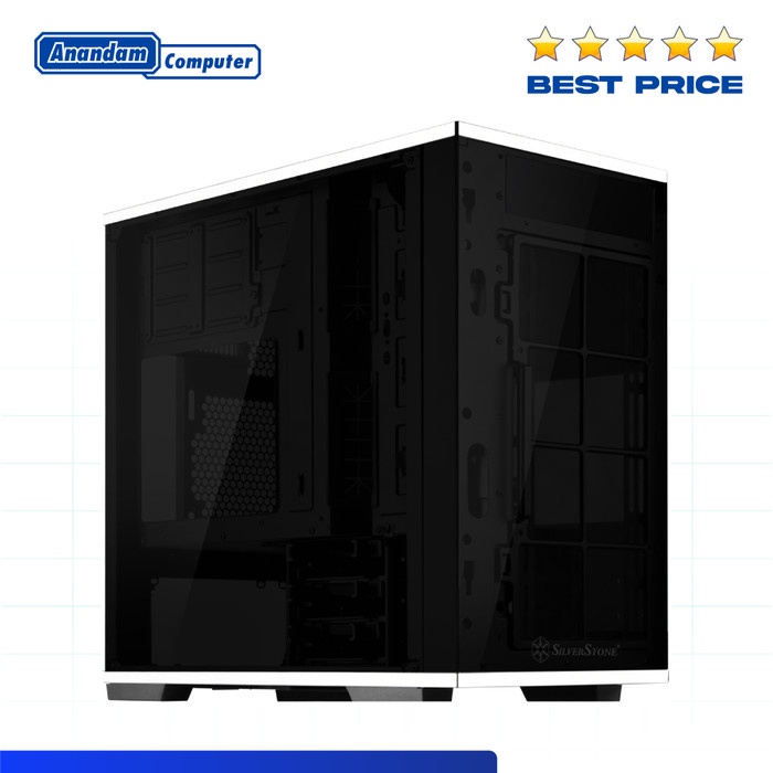 Casing SILVERSTONE LD01 Lucid Three-sided Tempered Glass M-ATX Case