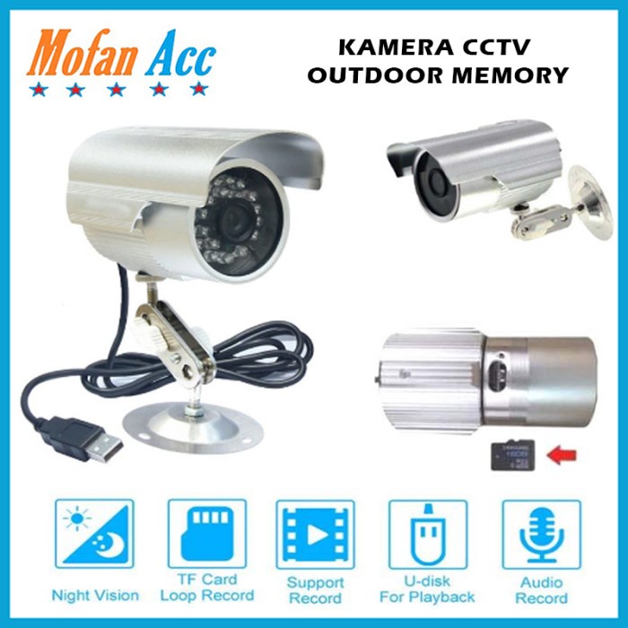 Kamera Memory Cctv Outdoor Micro Sd Card 720 P Portable