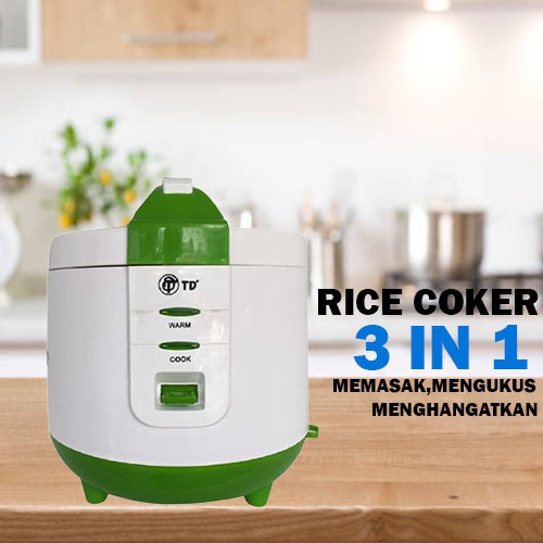 TD Magic Com mini 1,2Liter Anti Lengket Rice Cooker 3in1 mejikom