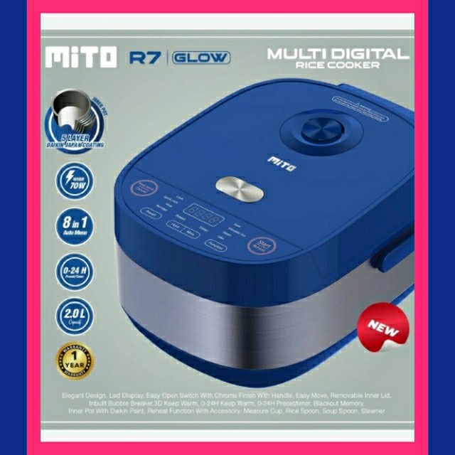 RICE COOKER MULTI DIGITAL MITO R-7 8in1 Biru