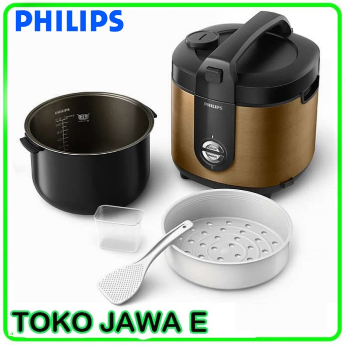PHILIPS HD3128/33 Rice Cooker 3in1 Kapasitas 2 Liter - GOLD