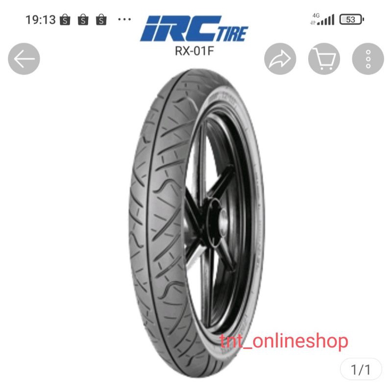 BAN LUAR 80/90-17 TUBLESS RX01 IRC