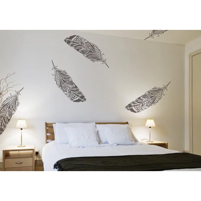 STENCIL DINDING, WALL STENCIL, FLOWER STENCIL MOTIF 9