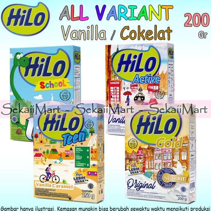 

HILO School / Teen / Active / Gold - HI-LO Susu Bubuk All Variant 250g