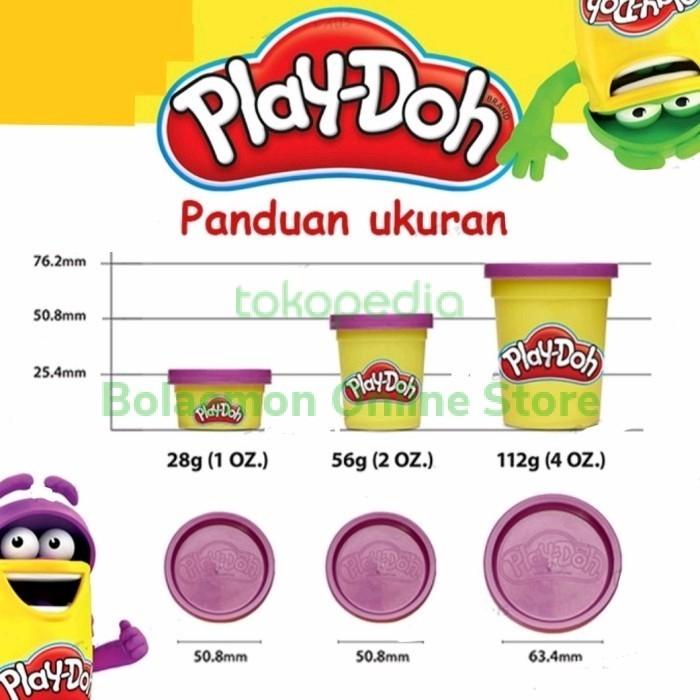 SALE - PLAYDOH PLAY-DOH LILIN MAINAN UKURAN BESAR 448GR ISI 4 ORIGINAL