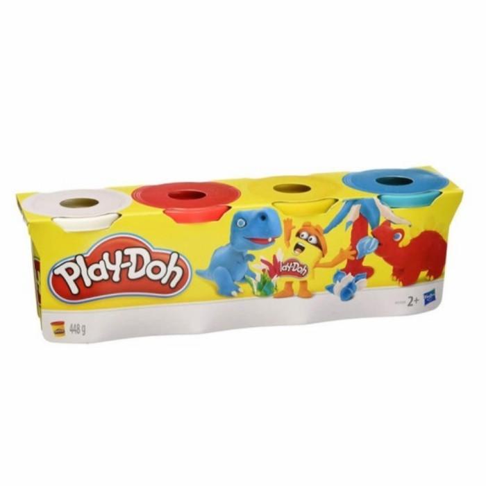 DIJUAL PLAYDOH PLAY-DOH LILIN MAINAN UKURAN BESAR 448GR ISI 4 ORIGINAL