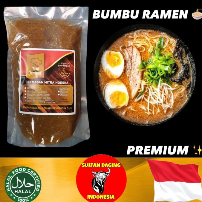 

BUMBU RAMEN INSTANT KOKI JEMPOL 1 KG/ BUMBU RAMEN JEPANG HALAL/ SOUP