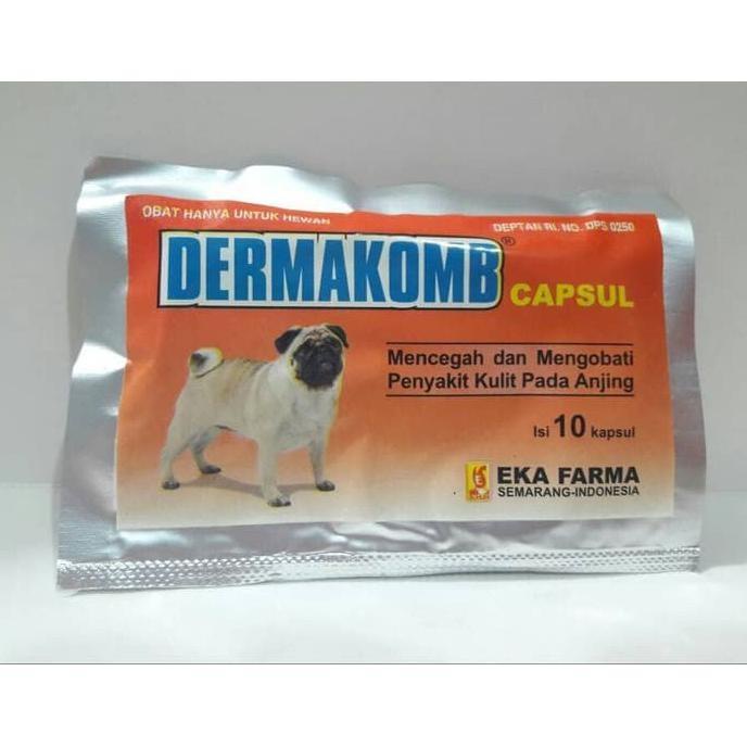 PRODUK SPECIAL DERMAKOMB CAPSUL DOG - OBAT KULIT ANJING GATAL GATAL