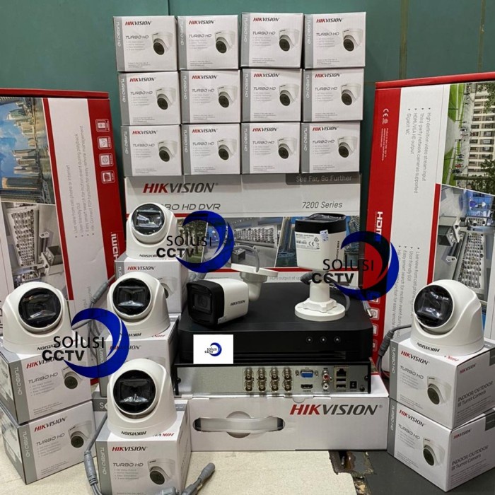 Paket Cctv Hikvision 2Mp 8 Channel 7 Kamera Hikvision 2Mp Real