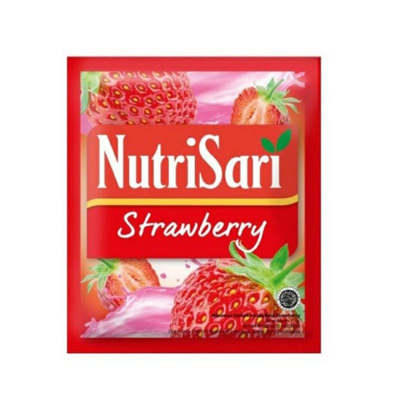 

Nutrisari rasa Strawberry 1 renteng - 10 pcs