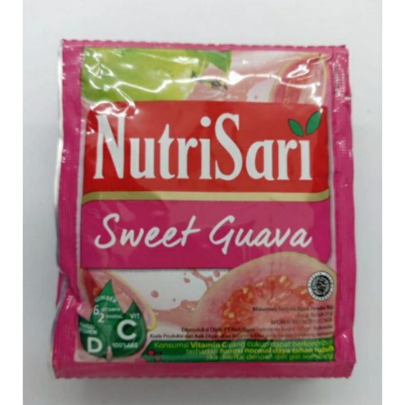 

Nutrisari rasa Sweet guava 1 renteng - 10 pcs