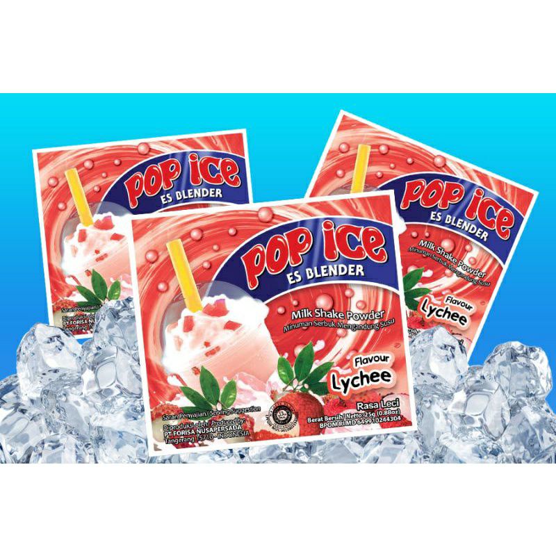 

Pop ice Rasa Lychee 1 renteng -10 pcs