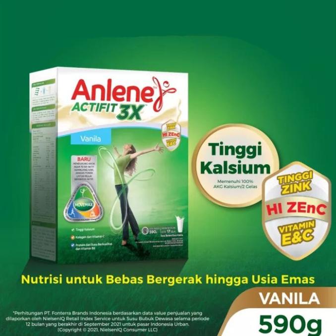 

Anlene Actifit 3X Susu Bubuk Vanila 590gr