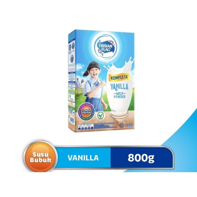 

frisian flag kompleta susu bubuk rasa vanilla 800 gr