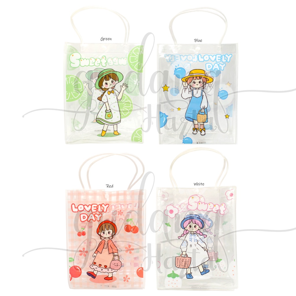 

Goodie Bag PVC Hi Girl Tas Kado Hdiah Motif Kartun GH 507135