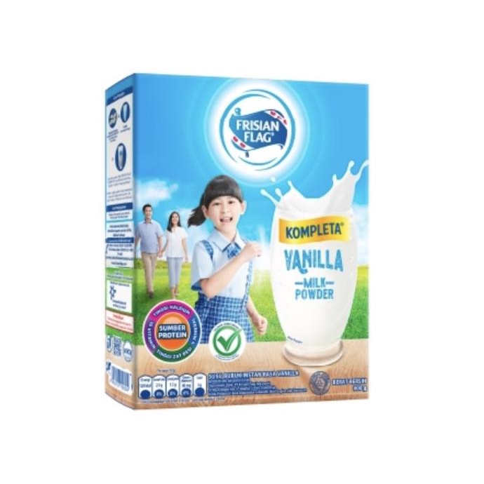 

Susu Frisian Flag Kompleta Susu Bubuk Instan Rasa Vanila 400 gram