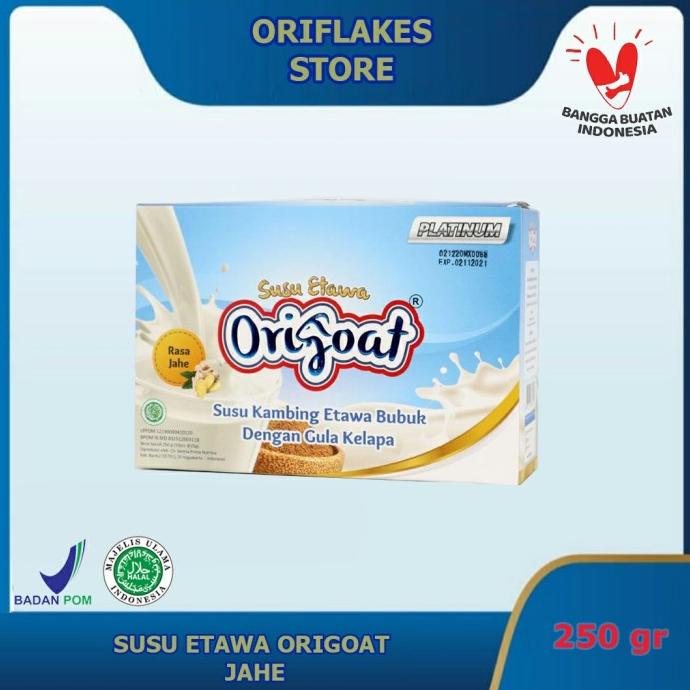 

Susu kambing Etawa origoat bubuk platinum tinggi kalsium 250 gr-Jahe
