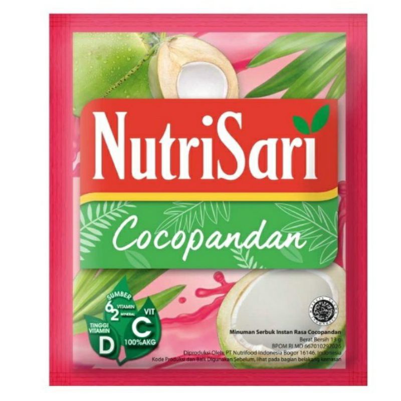 

Nutrisari rasa Cocopandan 1 renteng - 10 pcs