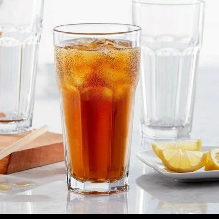 Gelas Kaca Beling Bening Awet Kuat Tebal Tinggi Highball Kapasitas Jumbo Besar 500ML Gelas Standard 