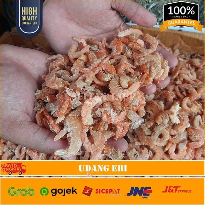 

Ebi Udang Kering Merah Tanpa Kulit Grade A 1Kg Super