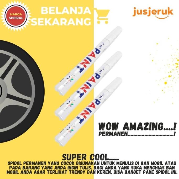 

JFactory Spidol Marker Painting Hias Ban Permanen White Putih