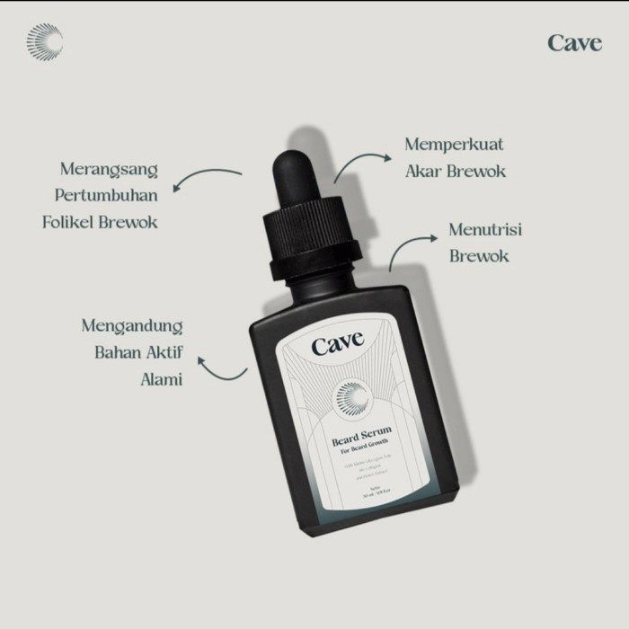 BISA COD [CAVEMens] CAVE BEARD SERUM - Penumbuh Brewok by CAVE.id /SERUM WAJAH/SERUM VITAMIN C/SERUM