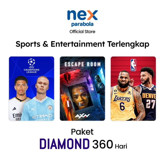 Nex Parabola Paket Diamond 360 Hari Berkualitas