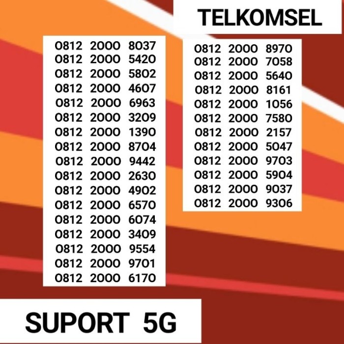 Menakjubkan Nomor Nomer No C Simpati 4G Seri 5758 Maju Mapan Simpati 5758 Simpati Terbatas