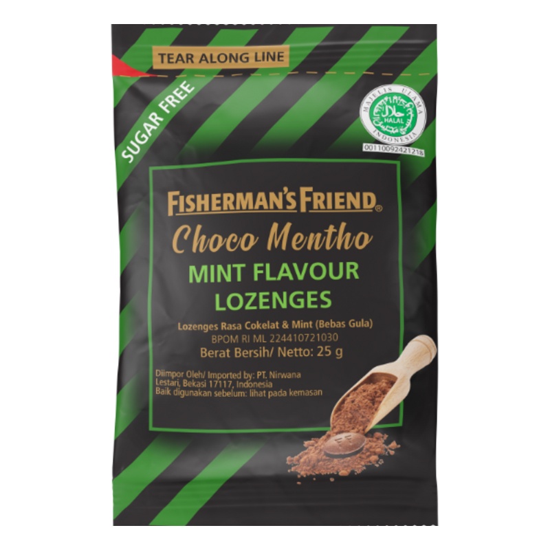 

FISHERMAN'S FRIEND Choco Mentho Permen Sugar Free Mint 25 g