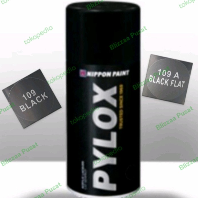 Pylox Black 109 Hitam Kilap / Pylox Black Flat 109A Hitam Doff Pilox