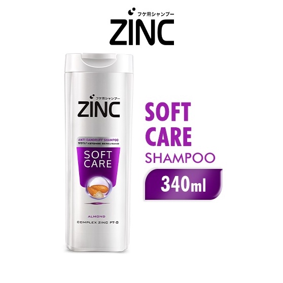 ZINC Anti Ketombe Sampo Softcare 340 ml