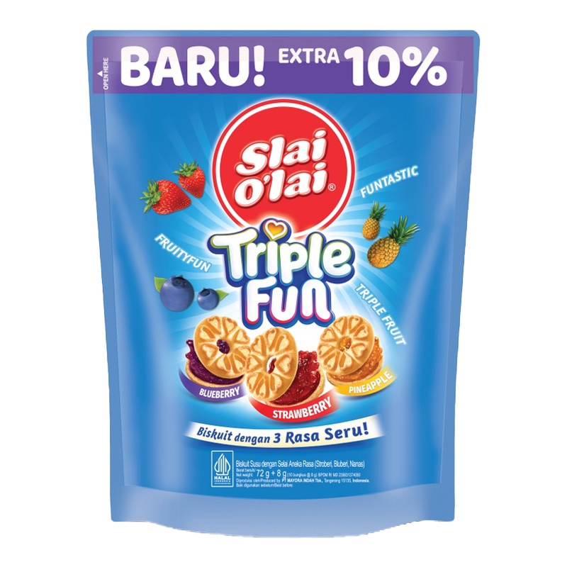 

Slai O'lai Biskuit Triple Fun 80 g