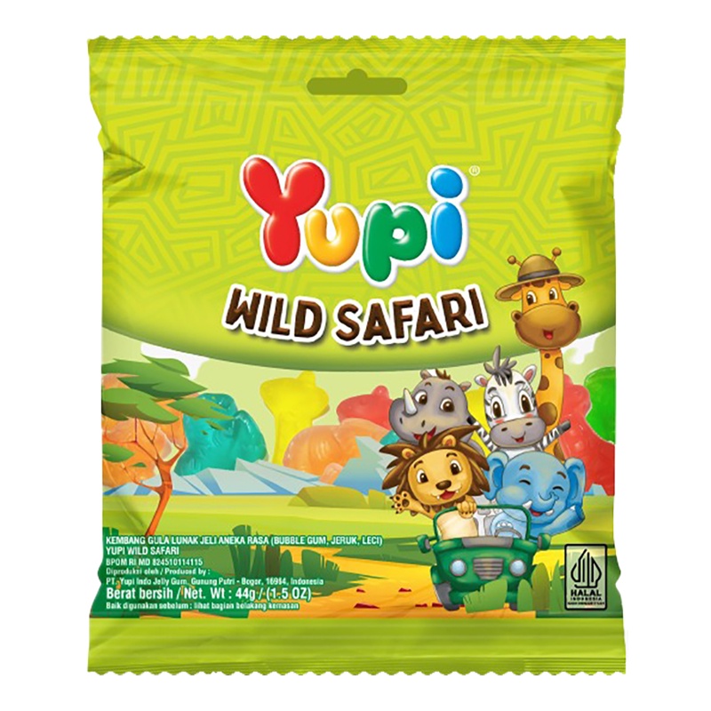 

Yupi WIld Safari Permen Jeli Aneka Rasa 44 g