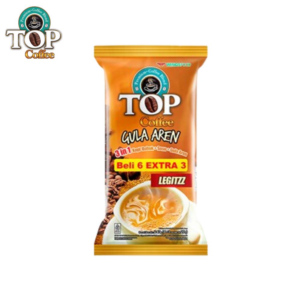 Top Coffee Kopi Susu Gula Aren Tubruk 3 In 1 Pack 27 gr isi 6 + 3 pcs - Gambar 3