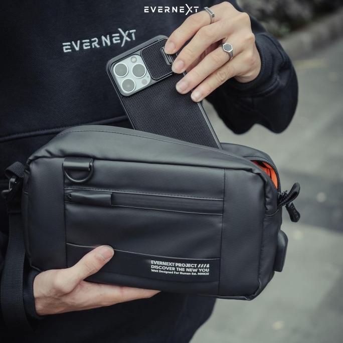 Tas Selempang Distro Keren Original Sling Bag Hp Mini Pria Multifungsi