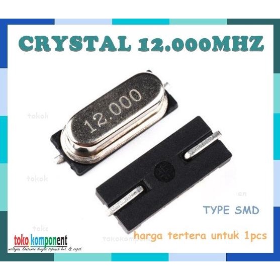 *****] Xtal Xtall Crystal Crystall kristal 12MHz SMD 12.000mhz 12,000mhz smd